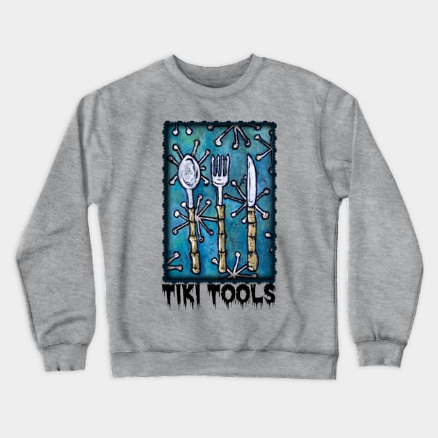 Tiki Tools Crewneck Sweatshirt by ArtisticEnvironments